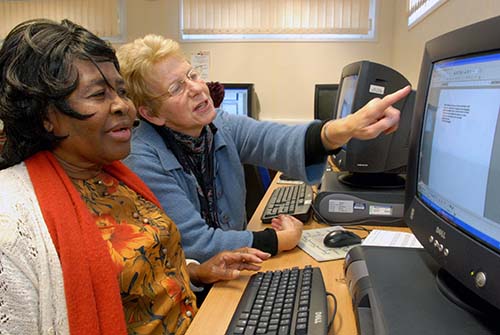 Image: Talking terminals were available in a few universities so that blind students could participate in computer science